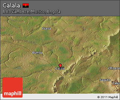 Satellite 3D Map of Calala