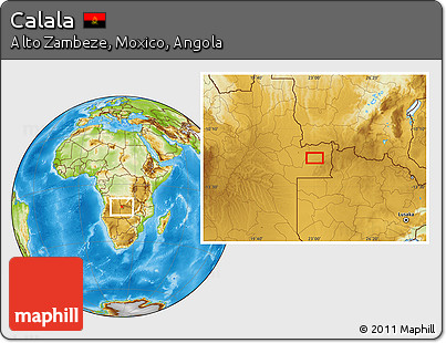 Physical Location Map of Calala