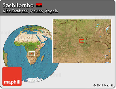 Satellite Location Map of Sachilombo