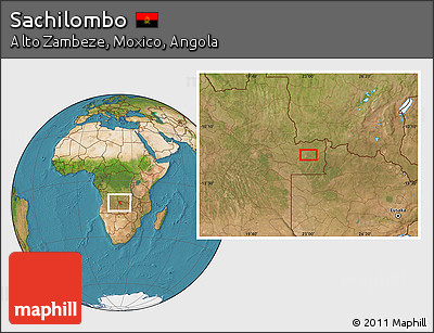 Satellite Location Map of Sachilombo