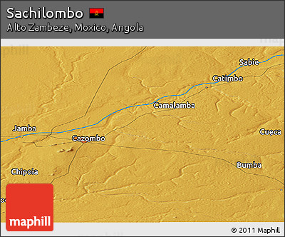 Physical Panoramic Map of Sachilombo
