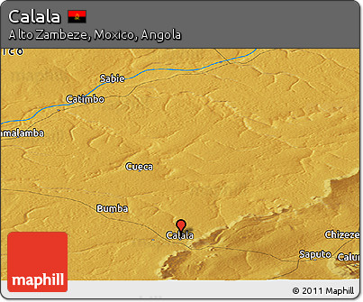 Physical Panoramic Map of Calala