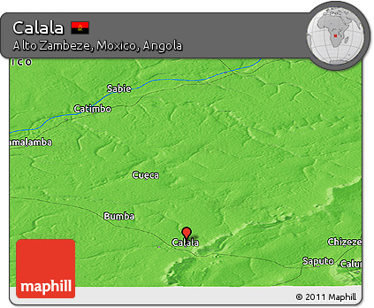 Political Panoramic Map of Calala