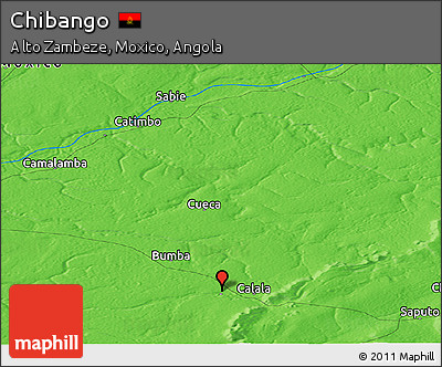 Political Panoramic Map of Chibango