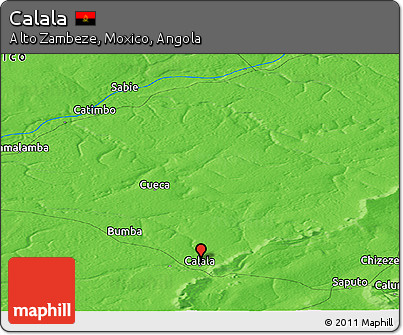 Political Panoramic Map of Calala
