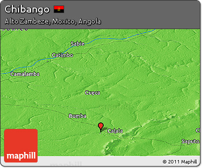Political Panoramic Map of Chibango