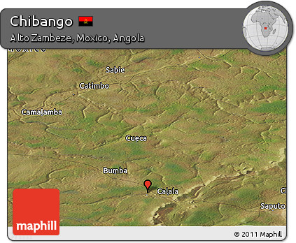 Satellite Panoramic Map of Chibango