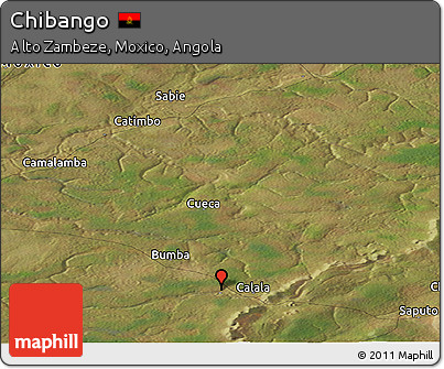 Satellite Panoramic Map of Chibango