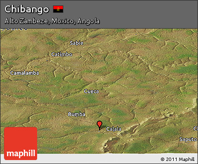 Satellite Panoramic Map of Chibango