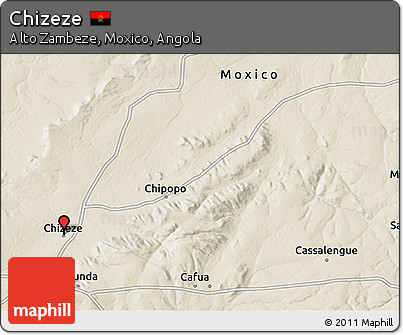 Shaded Relief 3D Map of Chizeze