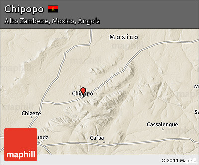 Shaded Relief 3D Map of Chipopo