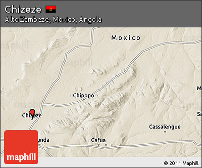 Shaded Relief 3D Map of Chizeze