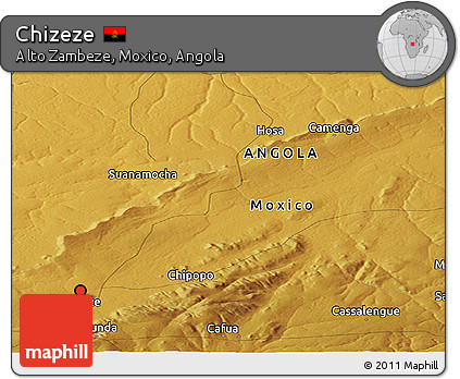 Physical Panoramic Map of Chizeze