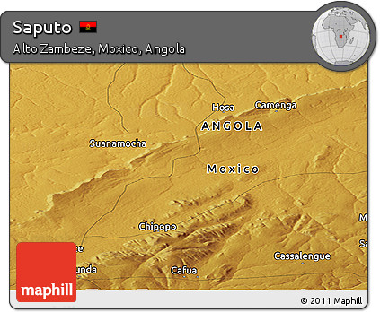 Physical Panoramic Map of Saputo