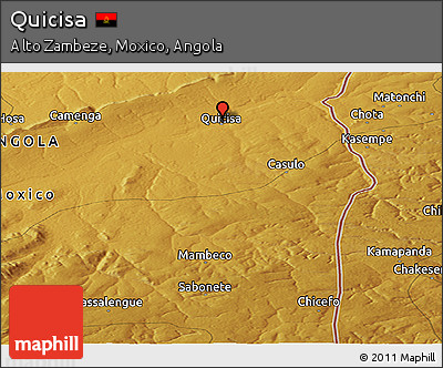 Physical Panoramic Map of Quicisa