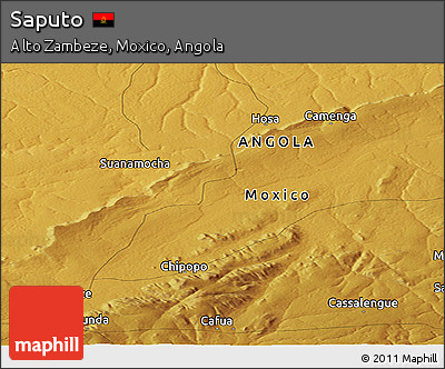 Physical Panoramic Map of Saputo