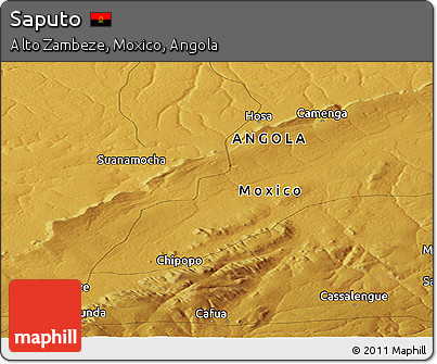 Physical Panoramic Map of Saputo