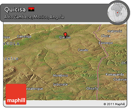 Satellite Panoramic Map of Quicisa