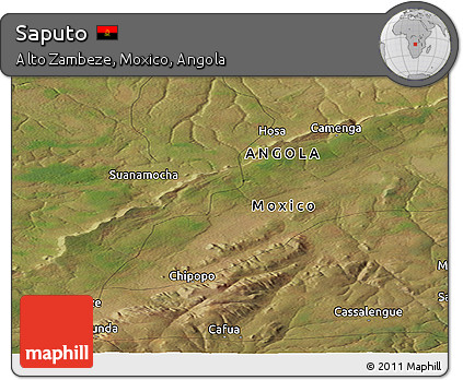 Satellite Panoramic Map of Saputo