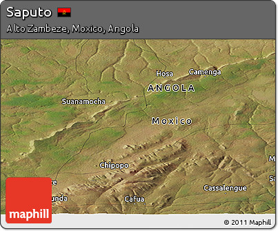 Satellite Panoramic Map of Saputo
