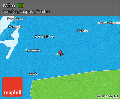 Political 3D Map of Mbo