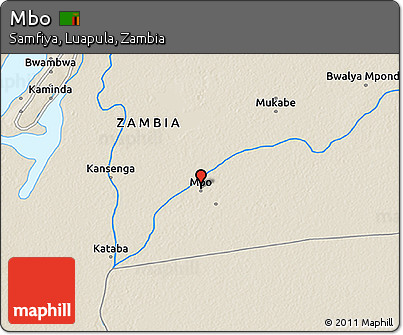 Shaded Relief 3D Map of Mbo