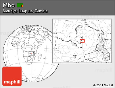 Blank Location Map of Mbo
