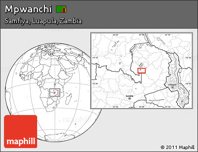 Blank Location Map of Mpwanchi