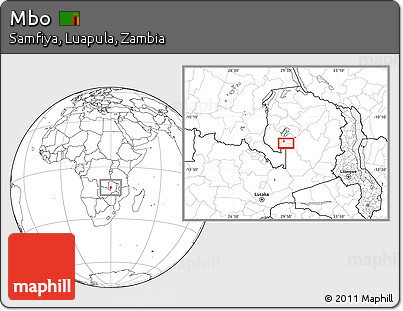 Blank Location Map of Mbo