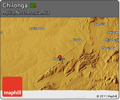 Physical 3D Map of Chilonga