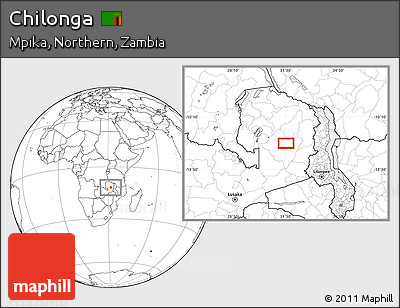 Blank Location Map of Chilonga