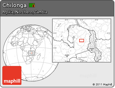 Blank Location Map of Chilonga