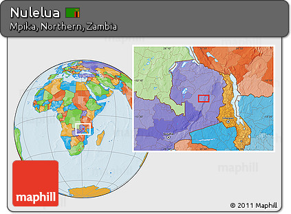 Political Location Map of Nulelua