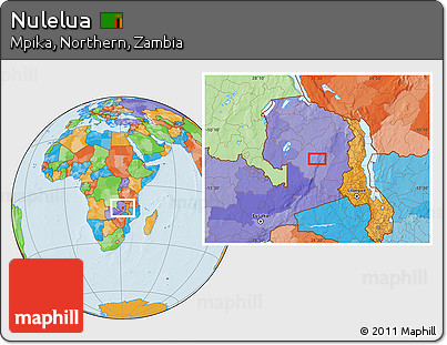 Political Location Map of Nulelua