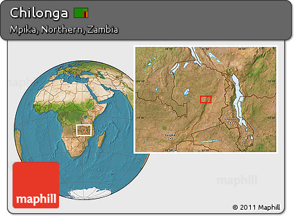Satellite Location Map of Chilonga