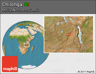 Satellite Location Map of Chilonga