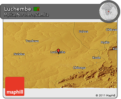 Physical Panoramic Map of Luchembe