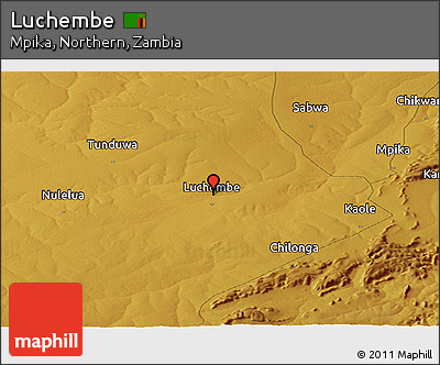 Physical Panoramic Map of Luchembe