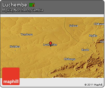 Physical Panoramic Map of Luchembe