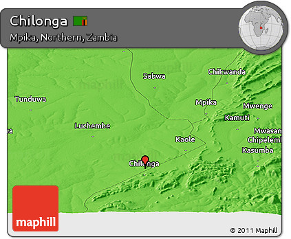 Political Panoramic Map of Chilonga