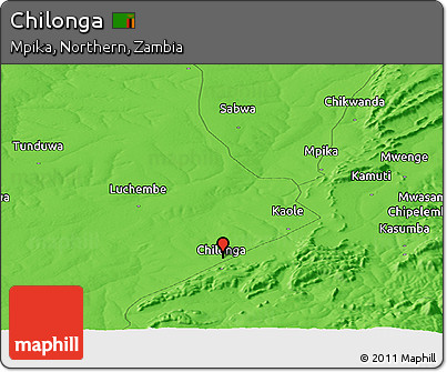 Political Panoramic Map of Chilonga