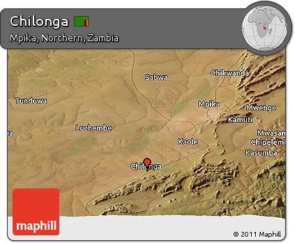 Satellite Panoramic Map of Chilonga