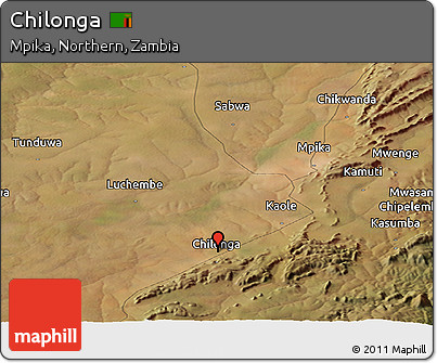 Satellite Panoramic Map of Chilonga