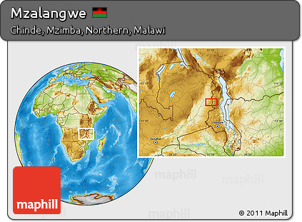 Physical Location Map of Mzalangwe