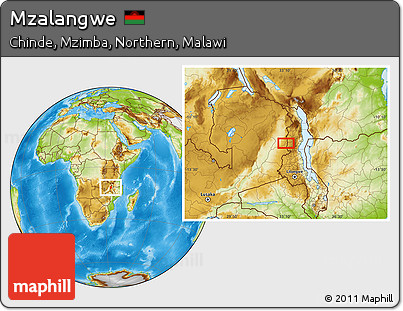 Physical Location Map of Mzalangwe