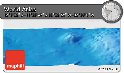 Political Panoramic Map of the Area around 11° 51' 9" S, 33° 4' 30" W