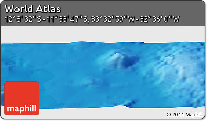 Political Panoramic Map of the Area around 11° 51' 9" S, 33° 4' 30" W