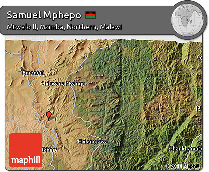 Satellite 3D Map of Samuel Mphepo