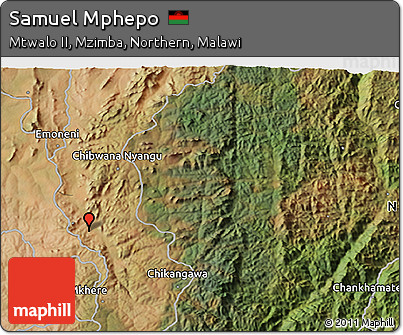 Satellite 3D Map of Samuel Mphepo
