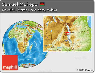 Physical Location Map of Samuel Mphepo
